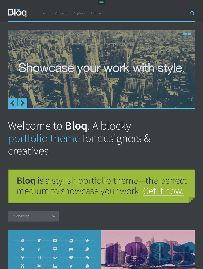 Bloq - Showcase your work with style.